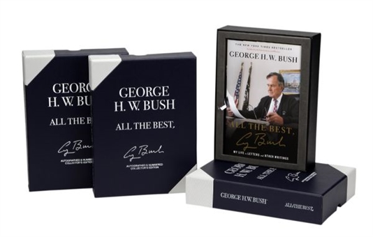 Lot of (3) George H.W. Bush Limited Edition Signed Books